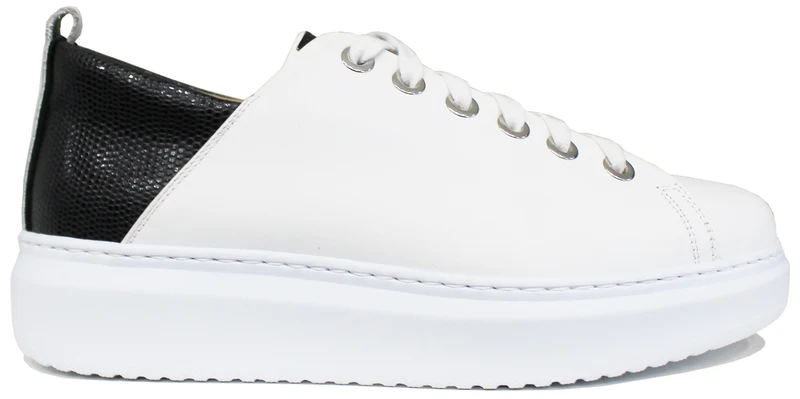 |SNEAKER UOMO ACS PELLE BIANCO TEJUS NERO|