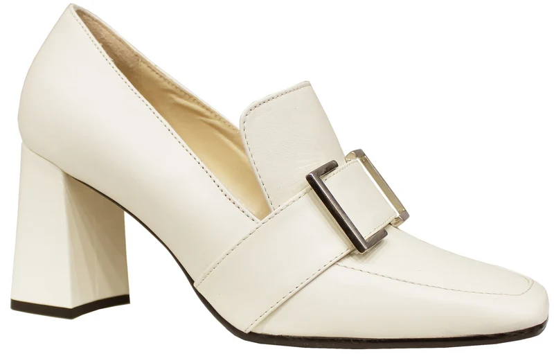 |DECOLTE' PUNTA QUADRATA PELLE PANNA|