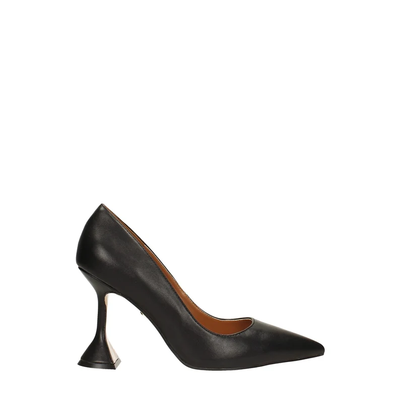 Décolleté con tacco piramidale a base larga alto 9.5cm