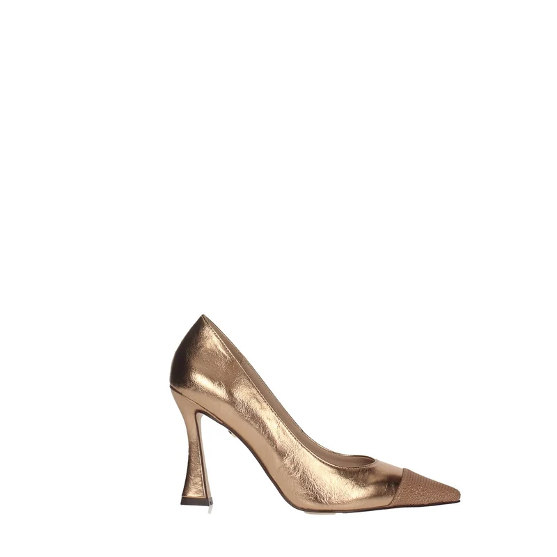 Décolleté pumps con punta in tessuto. Tacco alto 10cm