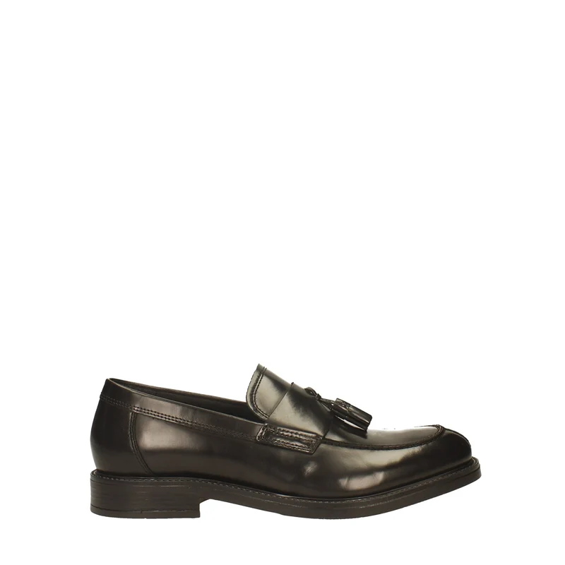Mocassini con nappina in vera pelle