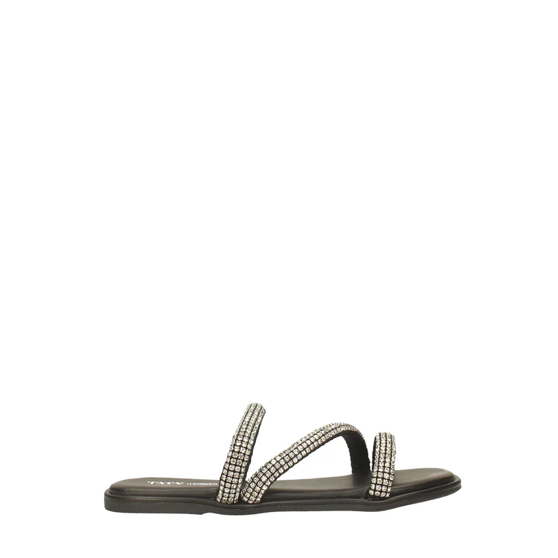 Sandali flat con strass