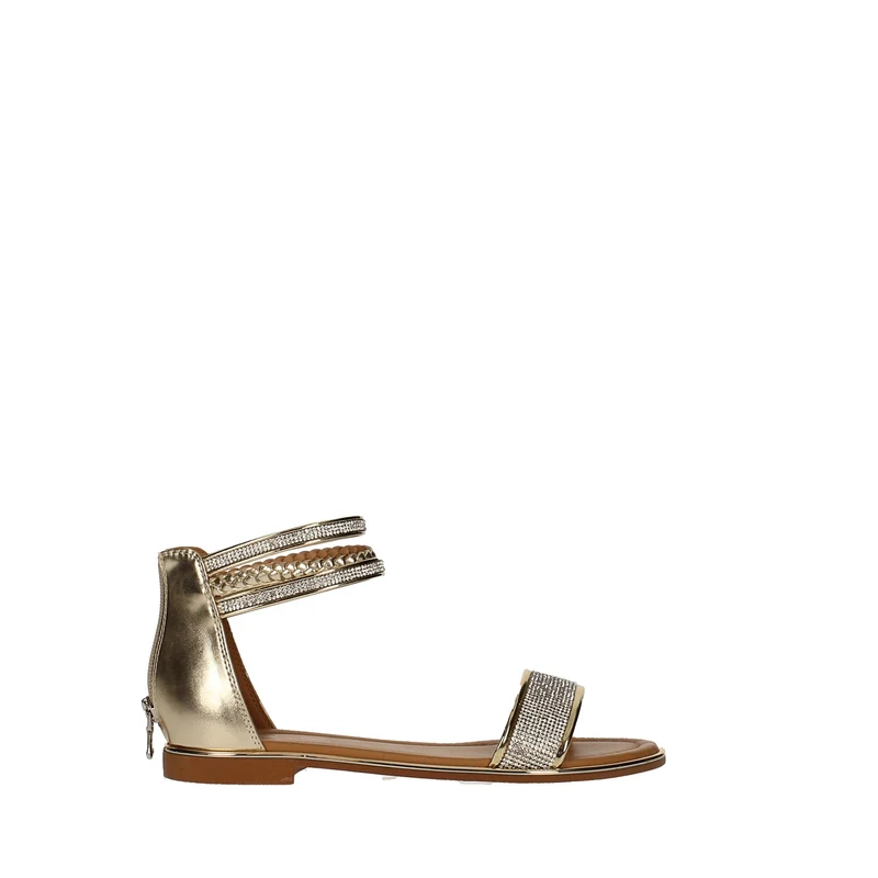 Sandali con fascia in strass