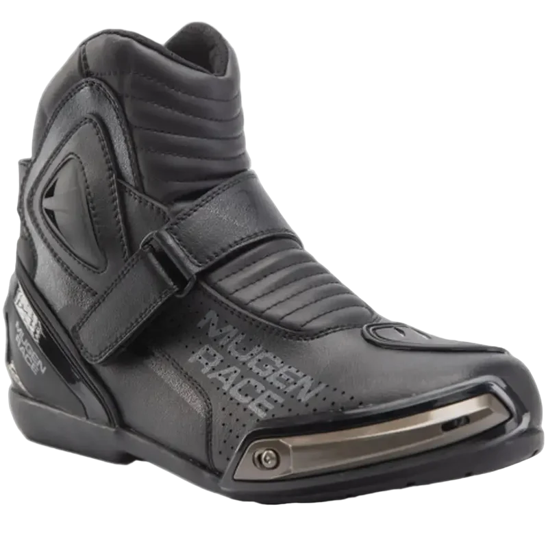 MUGENRACE MNR-2391 Hurry Moto Corti Stivali Nero