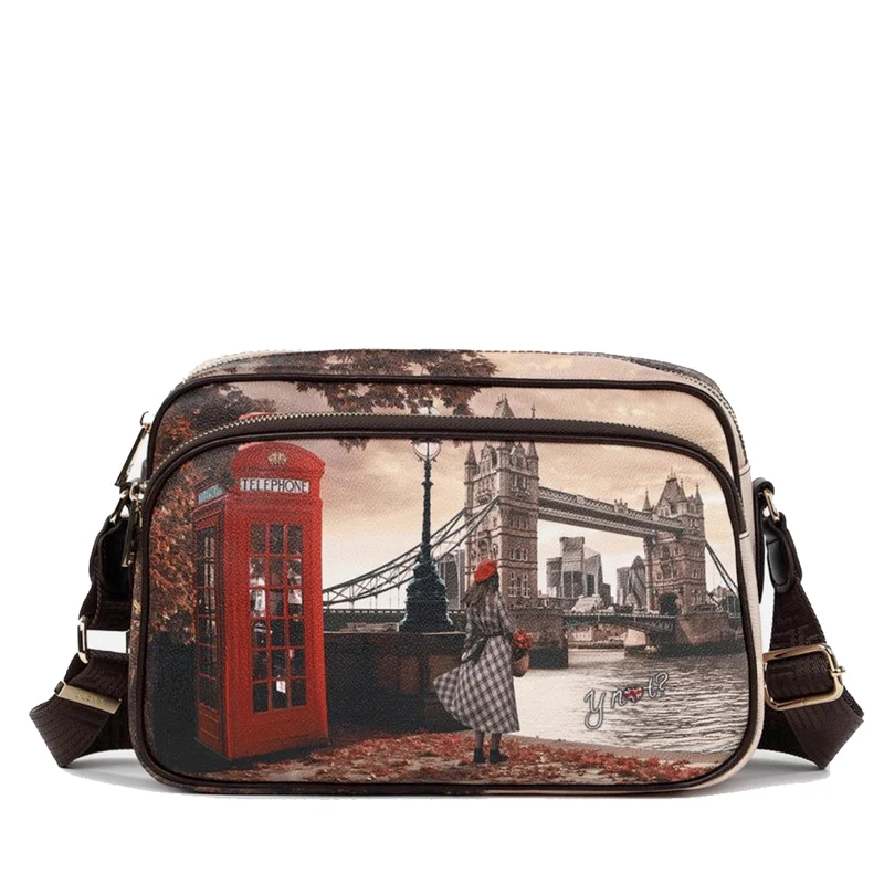 Borsa Donna a Tracolla Y NOT YES-331 stampa London Bridge