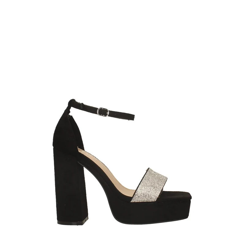 Sandali con plateau e strass. Tacco alto 12cm