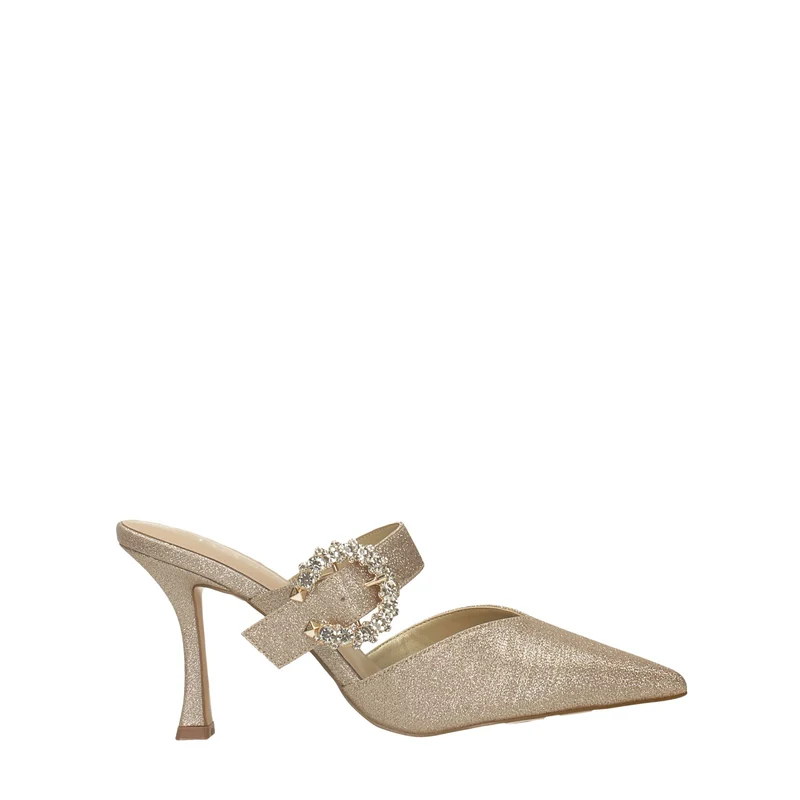 Décolleté con strass. Tacco alto 6 cm