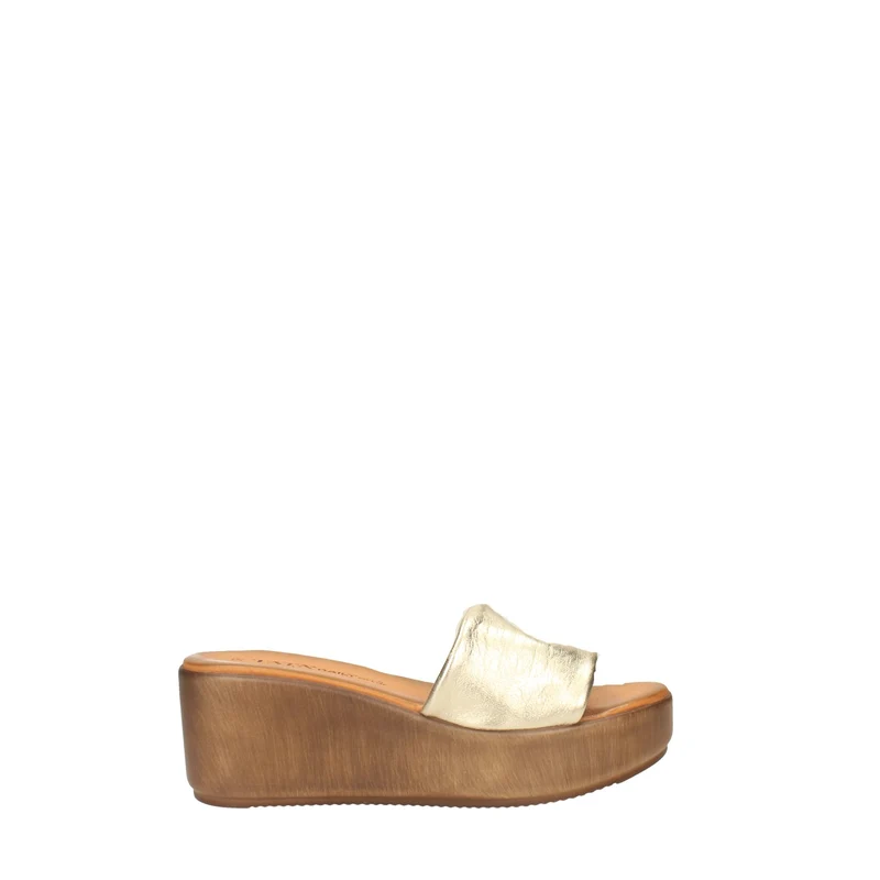 Sandali con zeppa. Made in Italy. Tacco alto 6cm