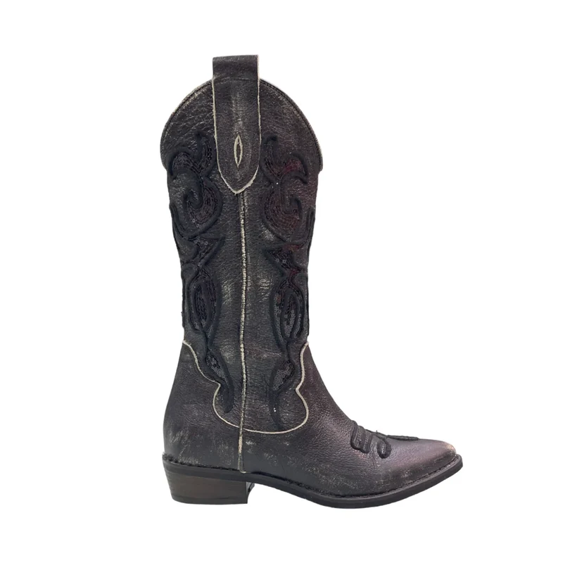 Stivale Donna Camperos in Pelle con Ricami