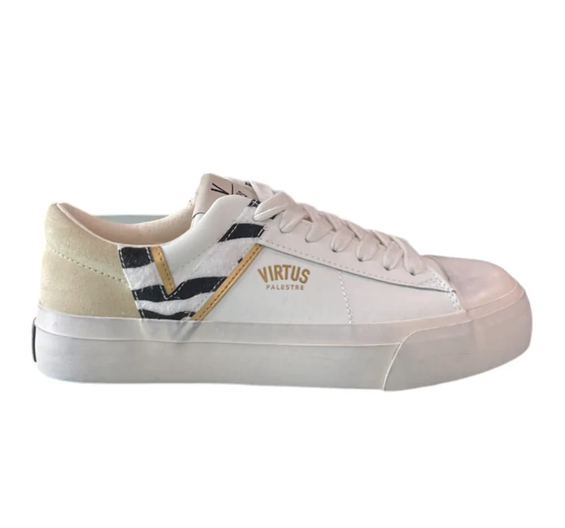 Sneakers in pelle e camoscio