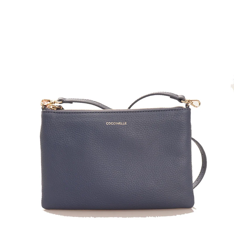 Borsa Donna a Tracolla COCCINELLE in Pelle Mirtillo Linea Best Small