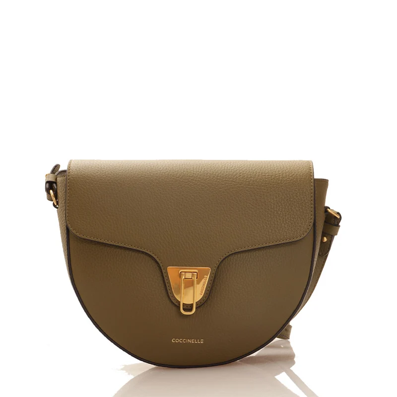 Borsa Donna a Tracolla COCCINELLE in Pelle linea Beat Soft Medium colore Loden
