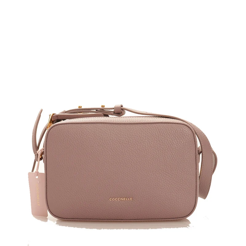 Borsa Donna a Tracolla Piccola COCCINELLE linea Lea in Pelle Colore Anemone