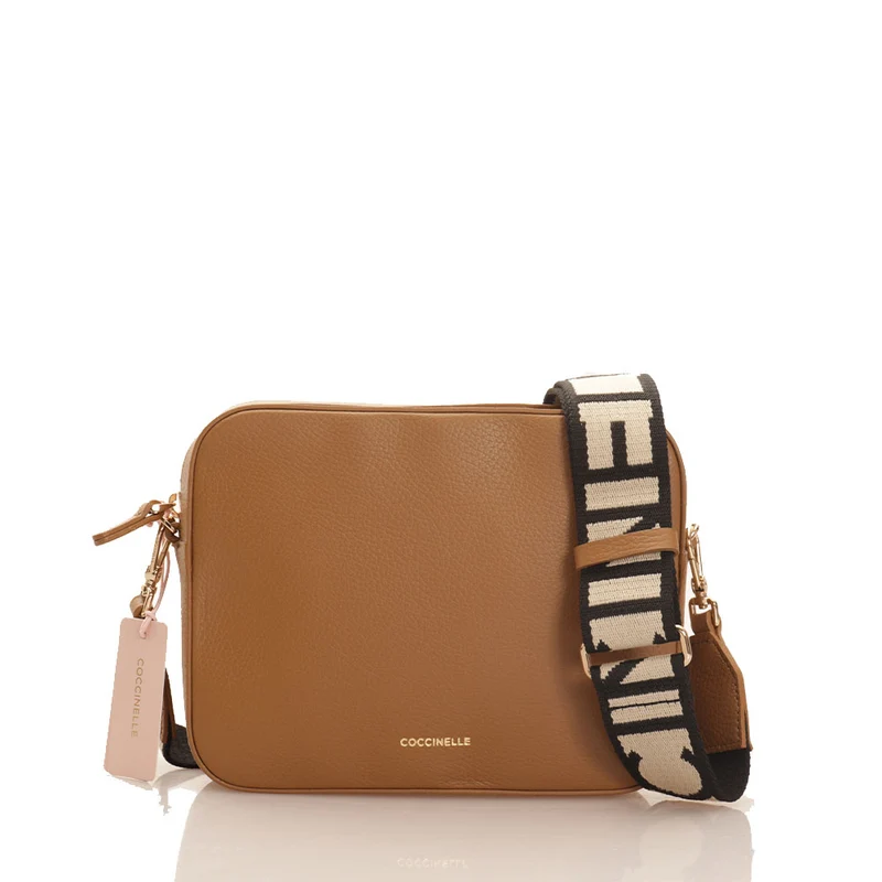Borsa Donna a Tracolla COCCINELLE Linea Tebe Colore Nocciola - E5MN555M301