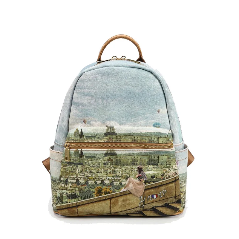 Zaino Donna Piccolo Y NOT con Tasca Esterna YES-380 Montgolfiere
