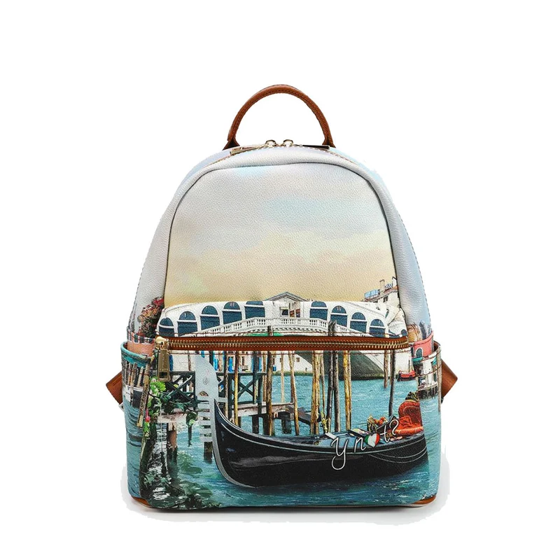 Zaino Donna Piccolo Y NOT con Tasca Esterna YES-380 Canaletto