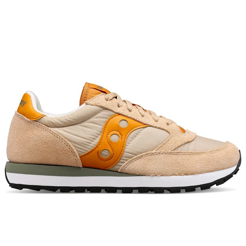 Scarpe Uomo Saucony Sneakers Jazz Original Khaki - Orange