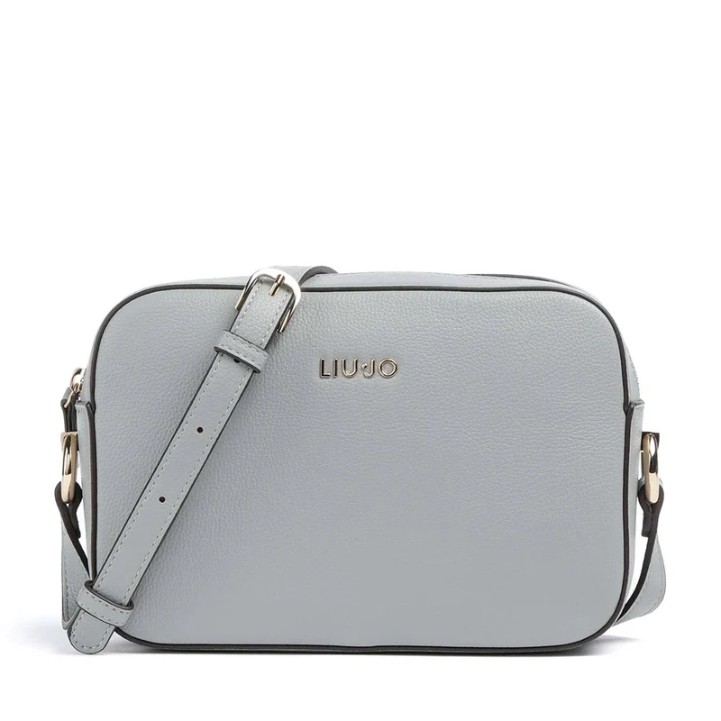 Borsa Donna a Tracolla Media LIU JO Better effetto Bottalato Azzurro