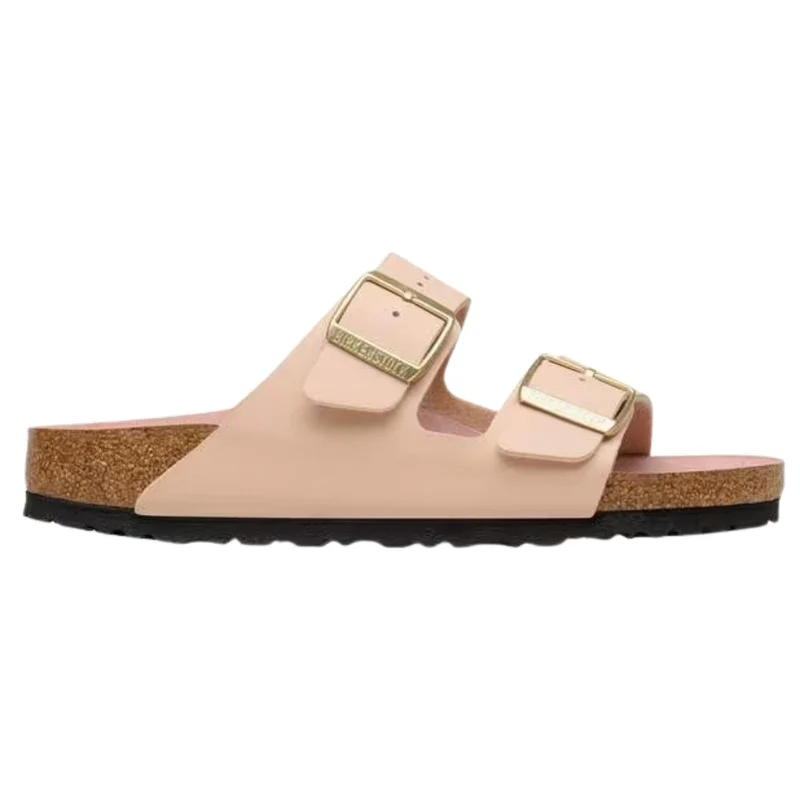 Birkenstock Arizona Triple Pink sandalo donna in Birko-Flor rosa con doppia fibbia