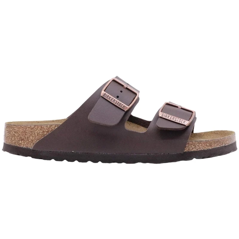 Birkenstock Arizona Birko-Flor sandalo doppia fascia Dark Brown calzata Narrow