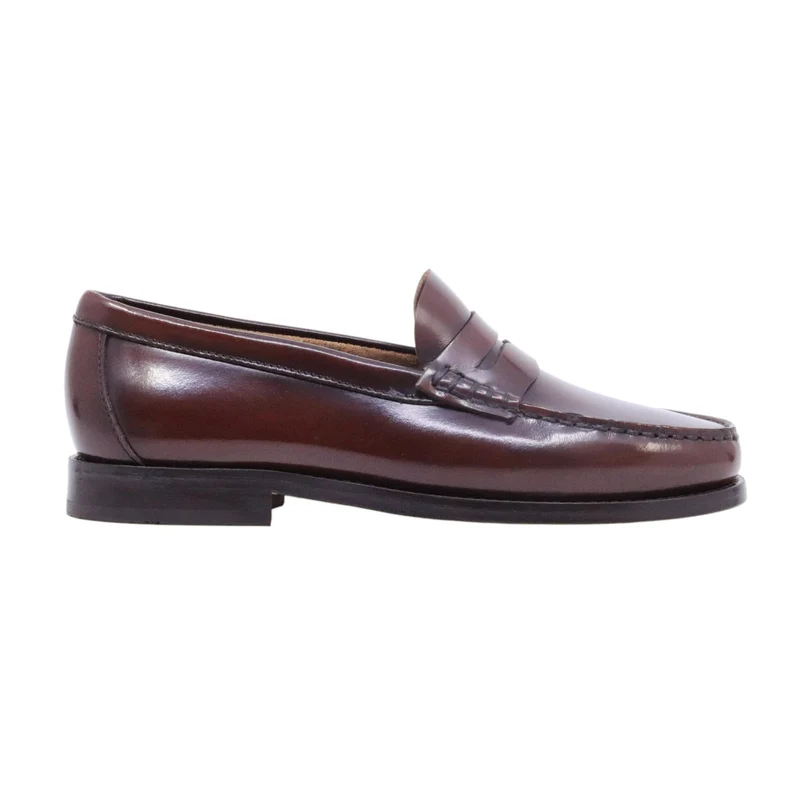 Saxone of Scotland Coll W 29 mocassino donna in pelle Burgundy Shiny