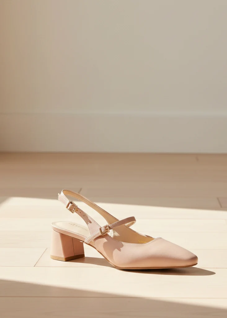 Décolleté slingback con cinturino