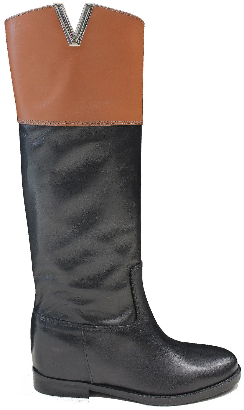|STIVALE ZEPPA INTERNA ACS PELLE NERA|