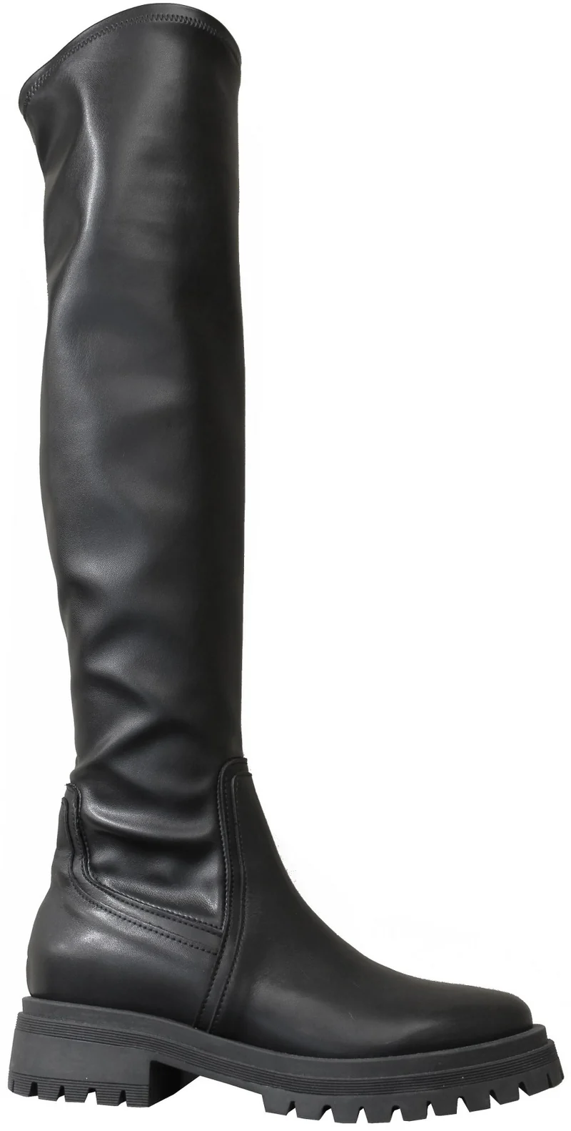 |STIVALE ELASTICIZZATO ACS PELLE NERA|