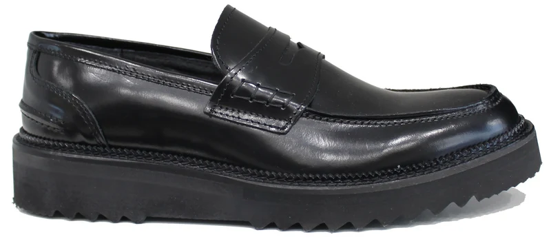 |MOCASSINO COLLEGE UOMO ACS ABRASIVATO NERO|