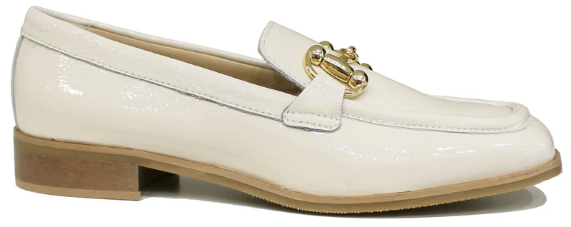 |MOCASSINO DONNA PUNTA QUADRATA NAPLAK PANNA|
