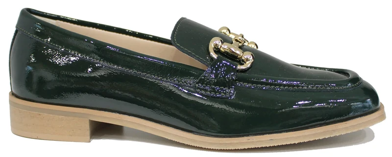 |MOCASSINO DONNA PUNTA QUADRATA NAPLAK VERDE|