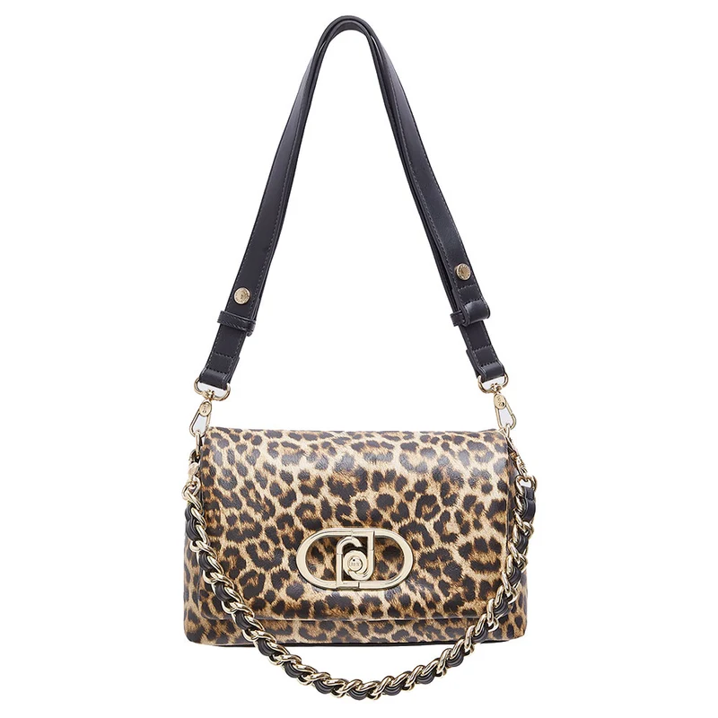 Borsa Donna Media a Spalla LIU JO Better linea La Puffy stampa Animalier