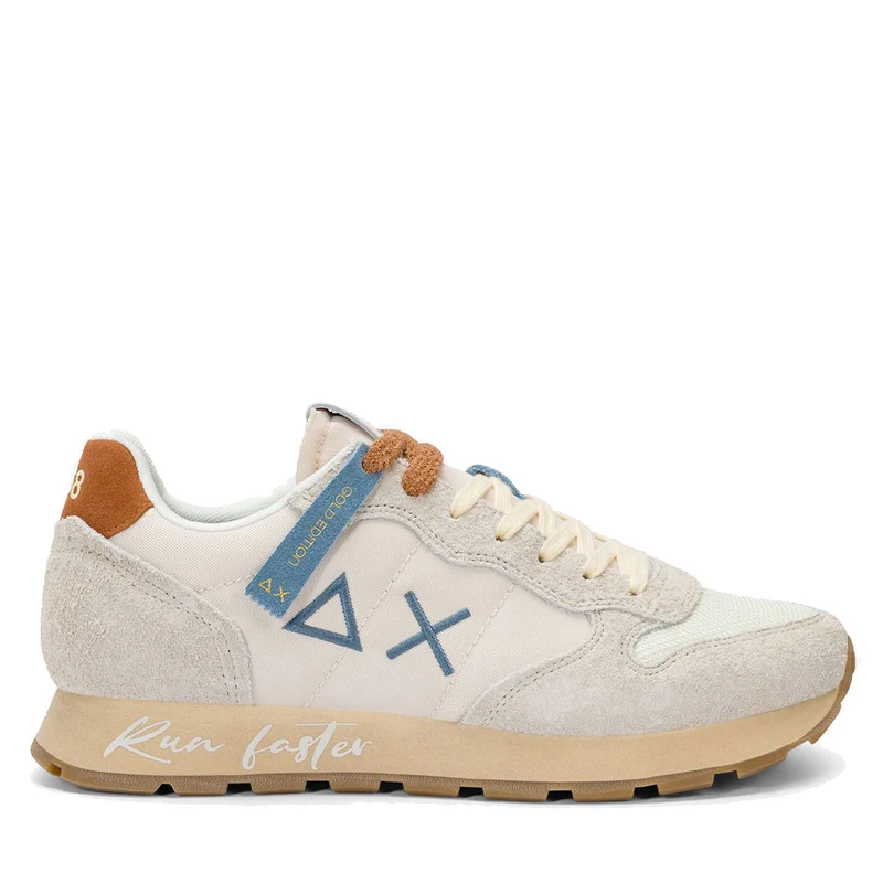 Scarpe Uomo Sun68 Sneakers Tom Vintage Bianco Panna - Z36104