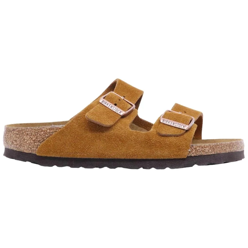 Birkenstock Arizona SFB Mink Suede Leather Narrow Fit