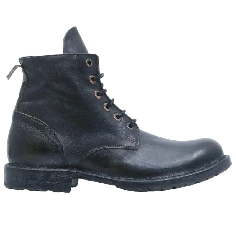 Stivaletto uomo Moma 54401B in pelle nera