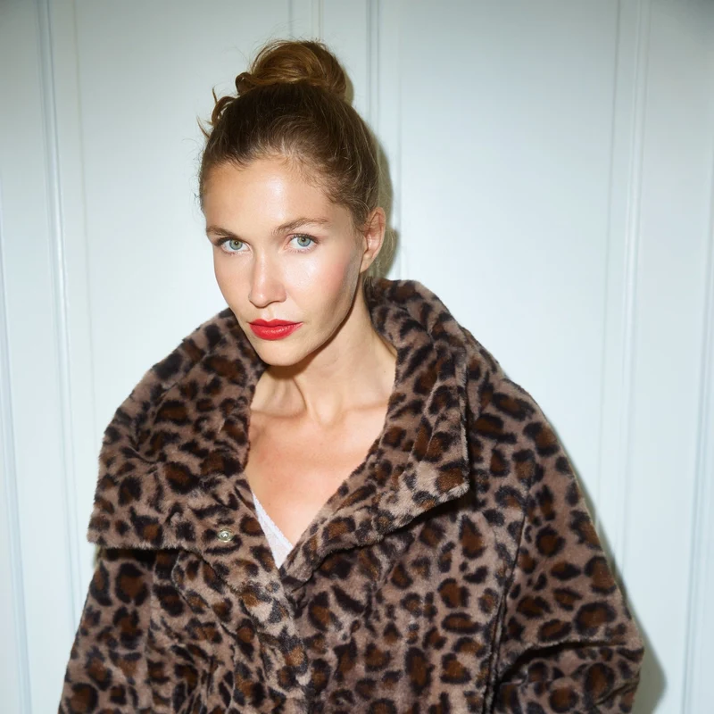 Manteau fausse fourrure Léopoldine