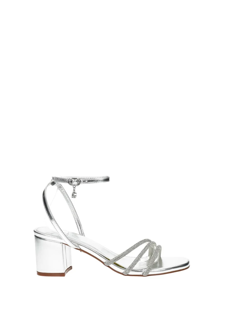 Sandali con listini strass
