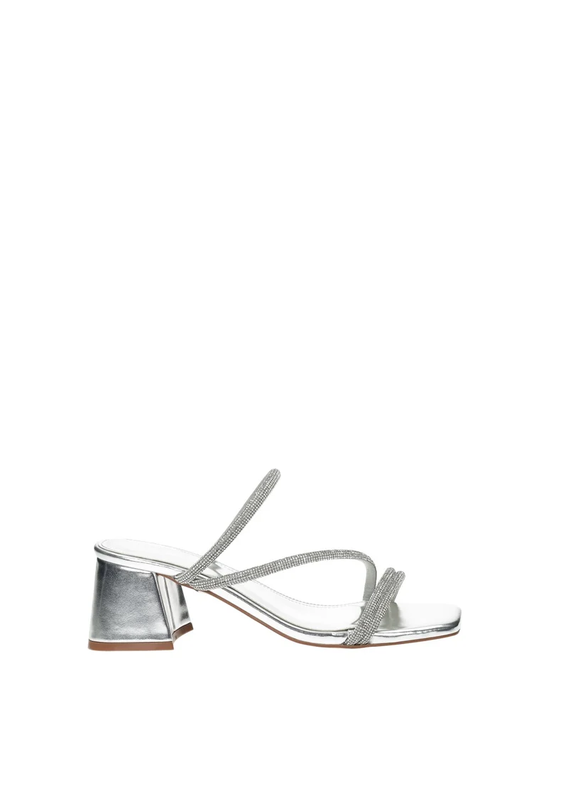 Sandali con listini strass