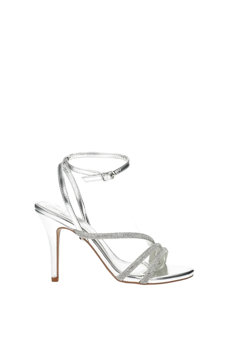 Sandali con listini strass