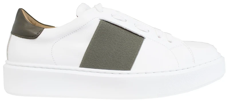 |ACS SNEAKER UOMO CROWN PELLE BIANCO VERDE|