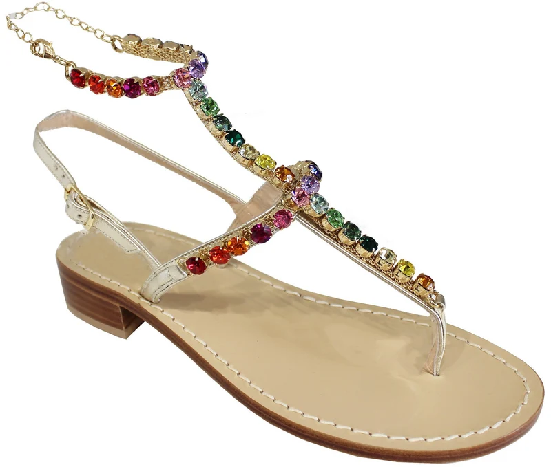 |SANDALO GIOIELLO ACS PIETRE MULTICOLOR|
