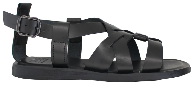 |SANDALO UOMO ACS PELLE NERA|