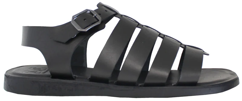 |SANDALO UOMO ACS PELLE NERA|