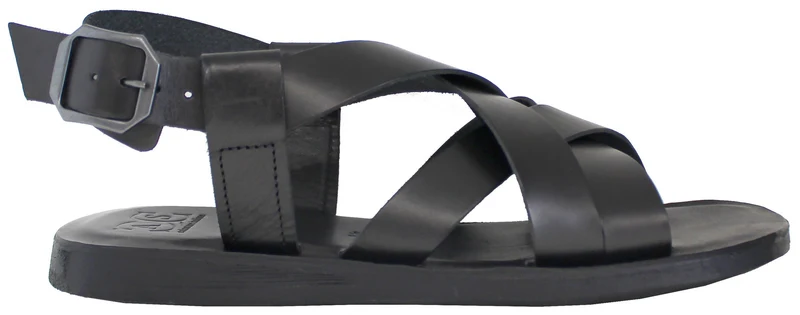 |SANDALO UOMO ACS PELLE NERA|