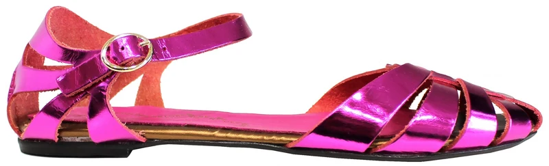 |SANDALO DONNA RAGNETTO ACS LAMINATO FUCSIA|