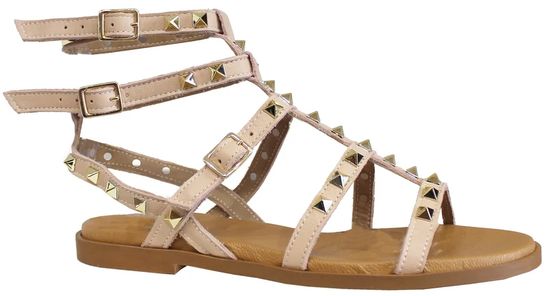 |SANDALO DONNA BORCHIATO ACS PELLE ECRU'|