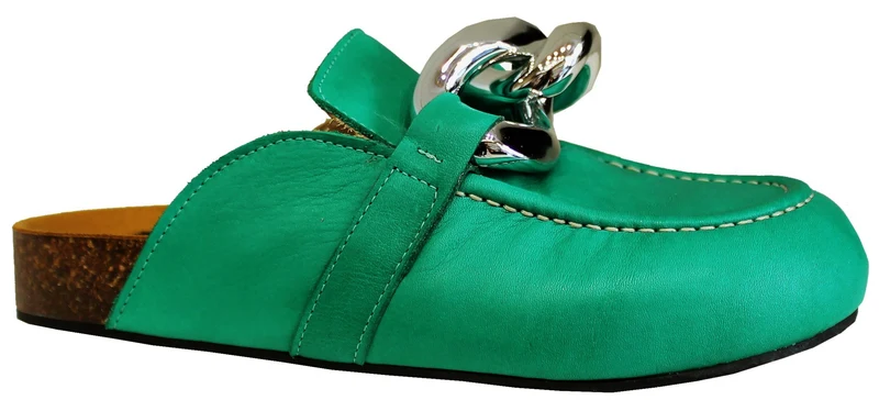 |SABOT DONNA ACS PELLE VERDE|