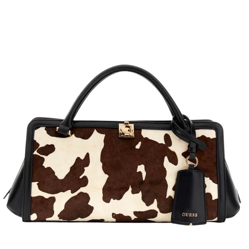 Borsa Donna a Mano GUESS Linea Audrey Fantasia Cow