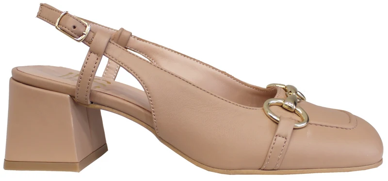 |SLINGBACK DONNA CON TACCO ASC PELLE CIPRIA|