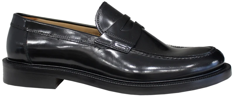 MOCASSINO UOMO ACS PELLE LUCIDA NERA